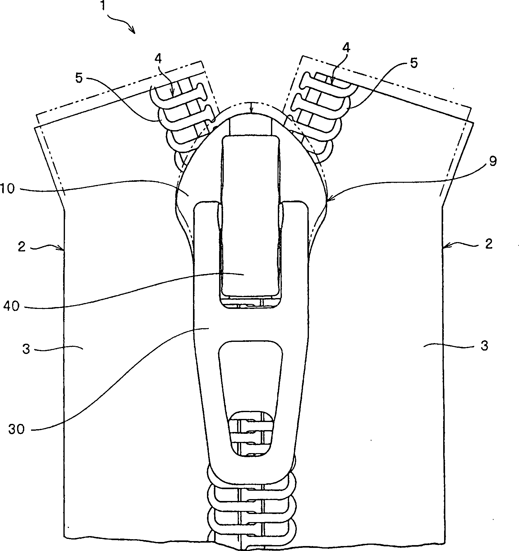 Slide fastener