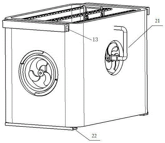 Portable air cooling film drying apparatus