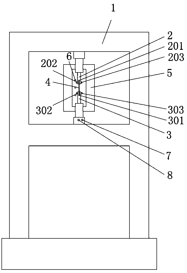 Testing device and testing method of high-temperature mechanical properties of sheet glass