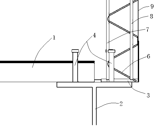 Roof parapet and construction method thereof