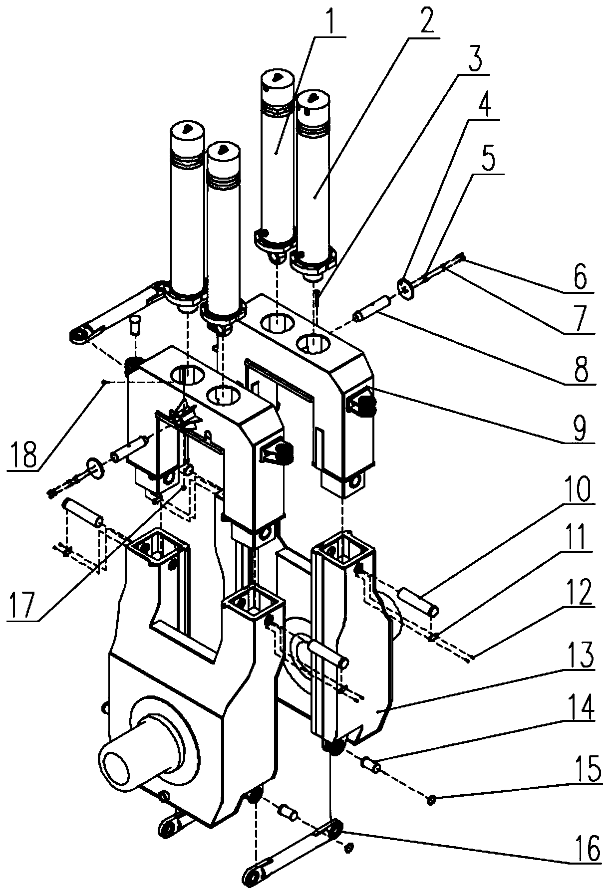Inclined pile construction method of hydraulic static pile driver and portal frame assembly