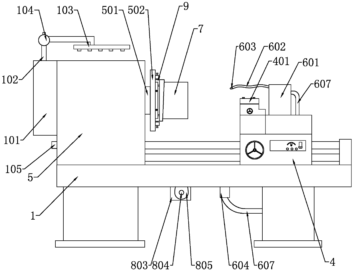 Lathe for machining inner slope of valve seat and using method thereof