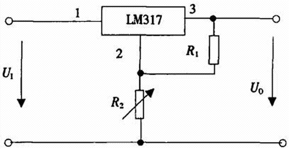 Adjustable direct-current stabilized voltage power supply circuit