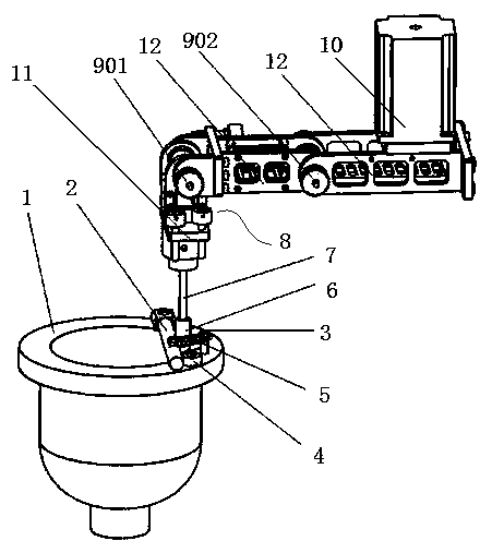 Electric insulator cleaning device