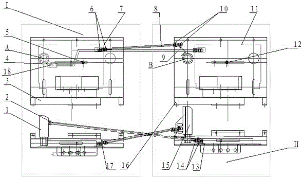 An interlocking mechanism for an upper isolating switch