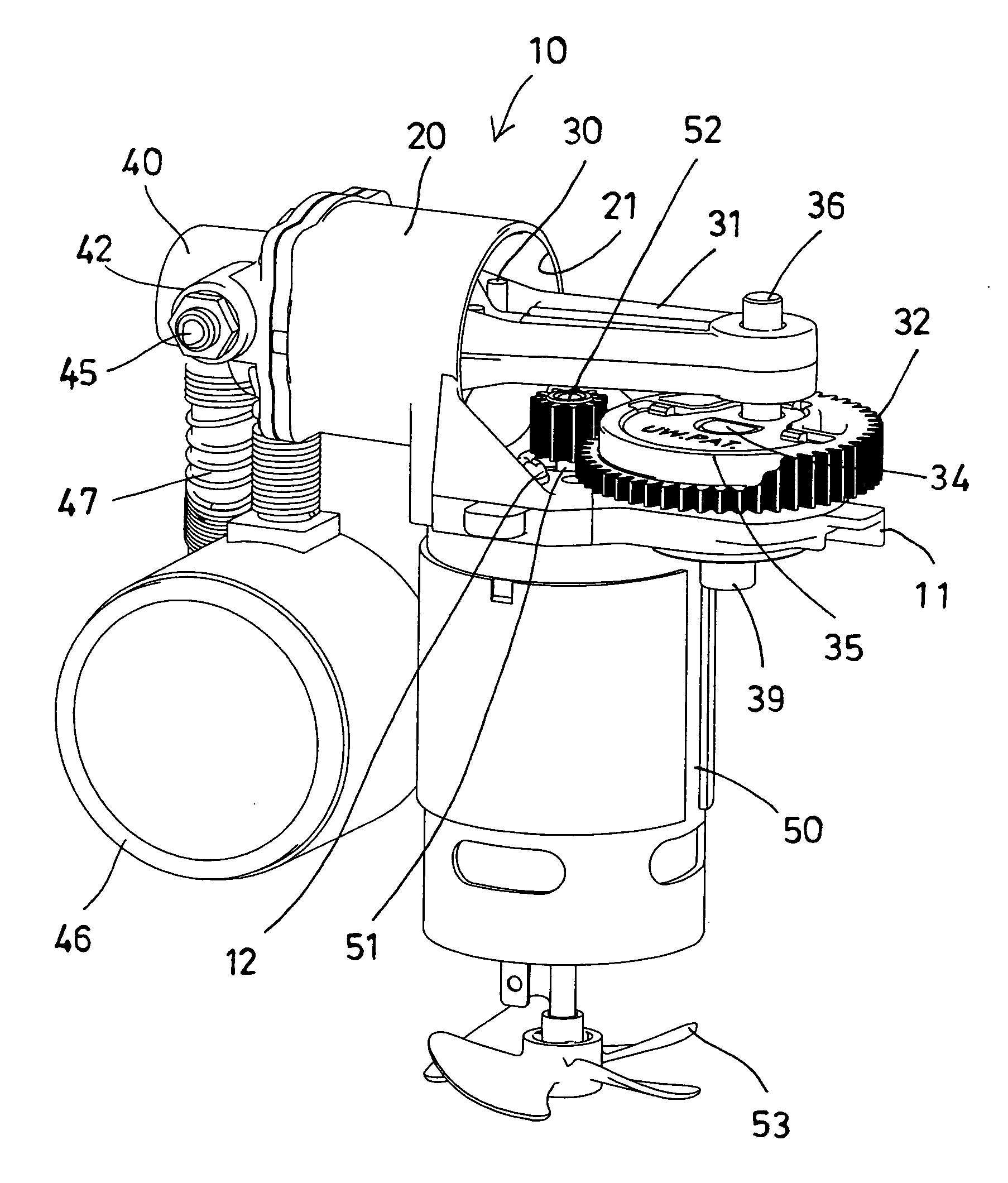 Bearing arrangement for air compressor