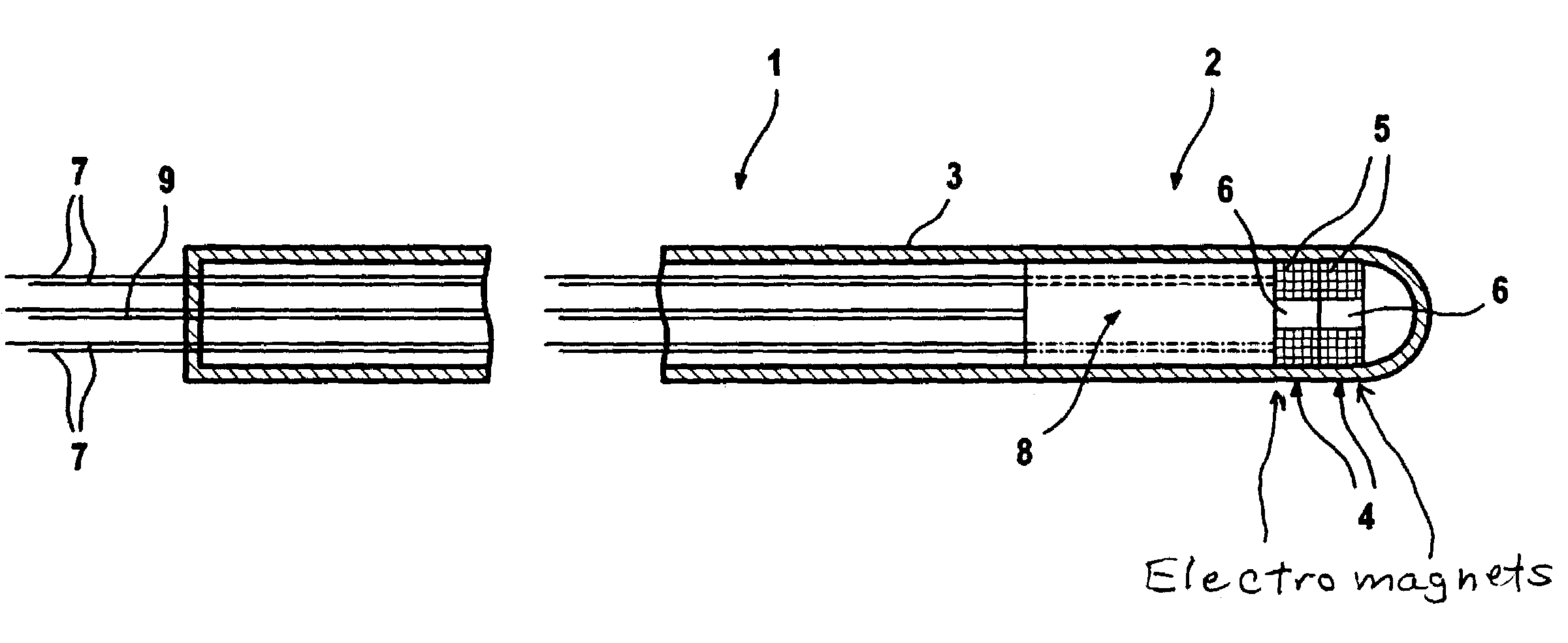 Catheter with variable magnetic field generator for catheter guidance in a subject