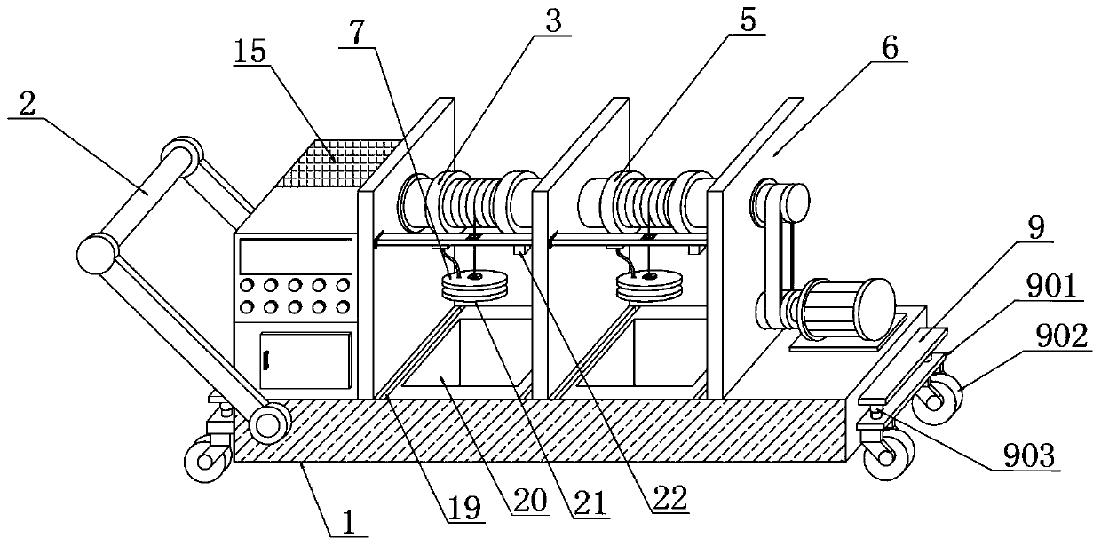 Impact toughness detecting device and detecting method for airport runway pavement structure