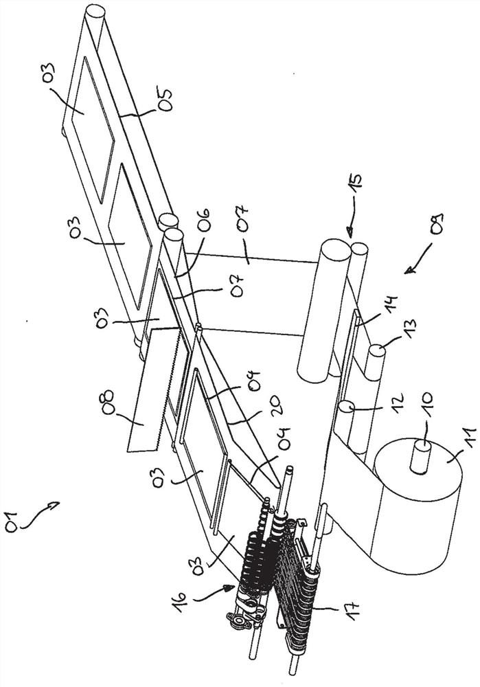 Method and apparatus for producing rolls made of dough sheets and spacer sheets