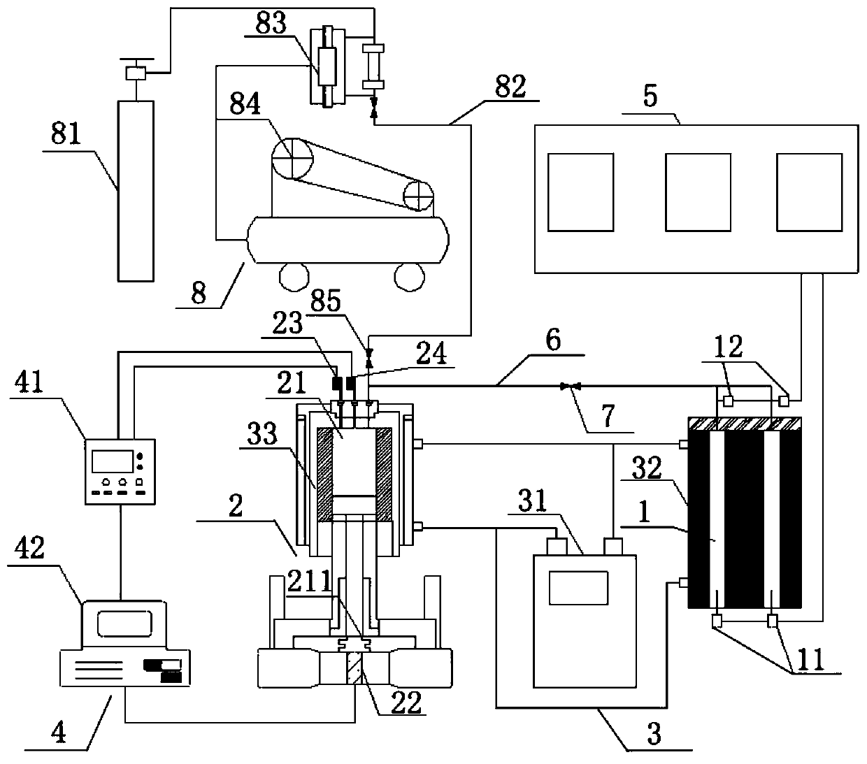 Teaching device for demonstrating gas hydrate formation and decomposition process