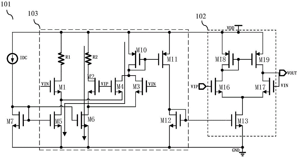 Voltage buffer amplifier