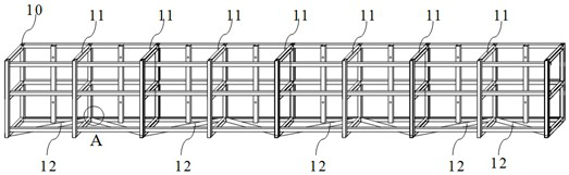A steel formwork for automatic wharf box corner beams and a construction method for box corner beams