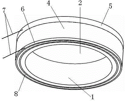 PVDF (Polyvinylidene Fluoride) flexible film body temperature and cardiac sound integrated sensor