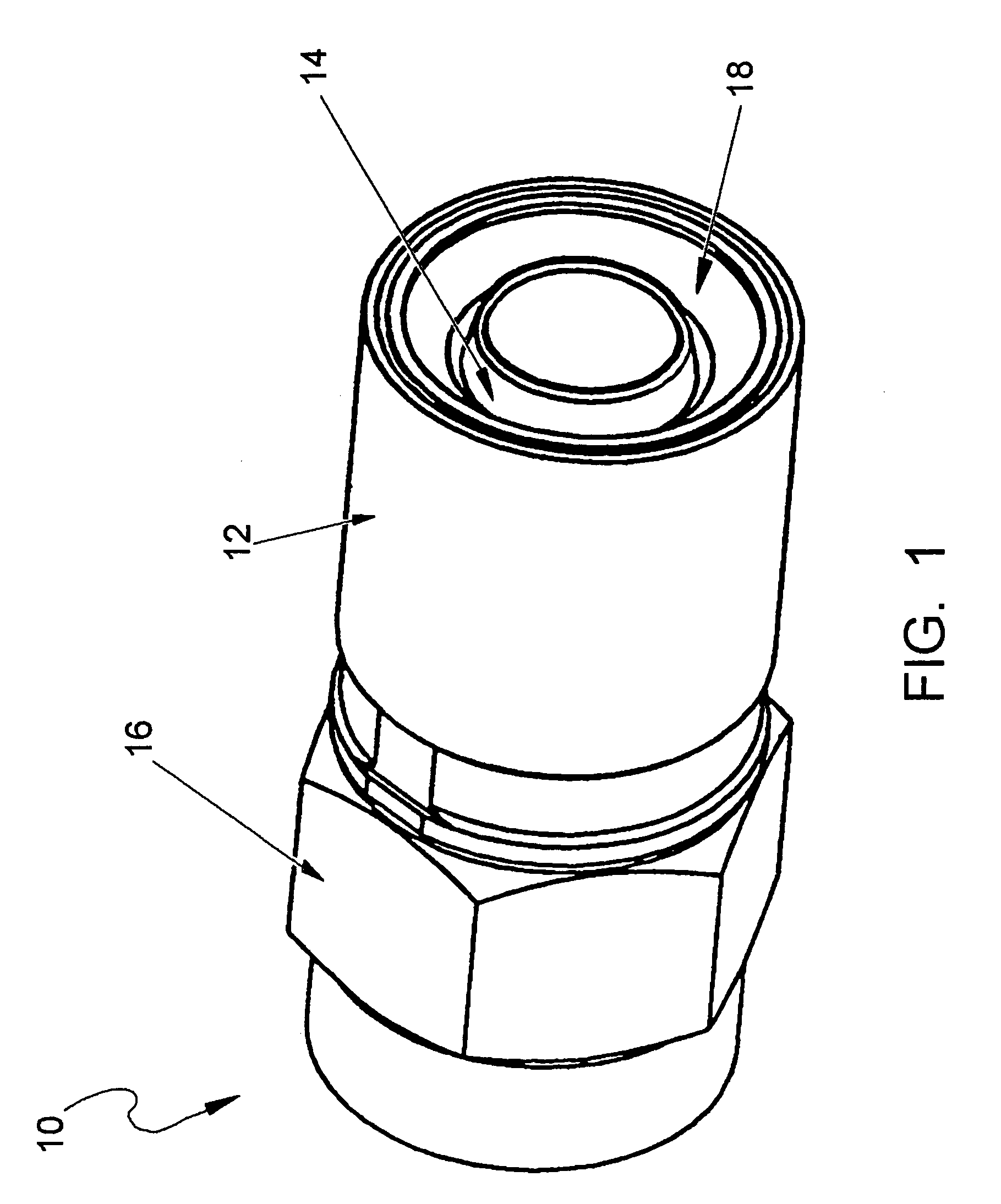 Coaxial cable connector with self-gripping and self-sealing features