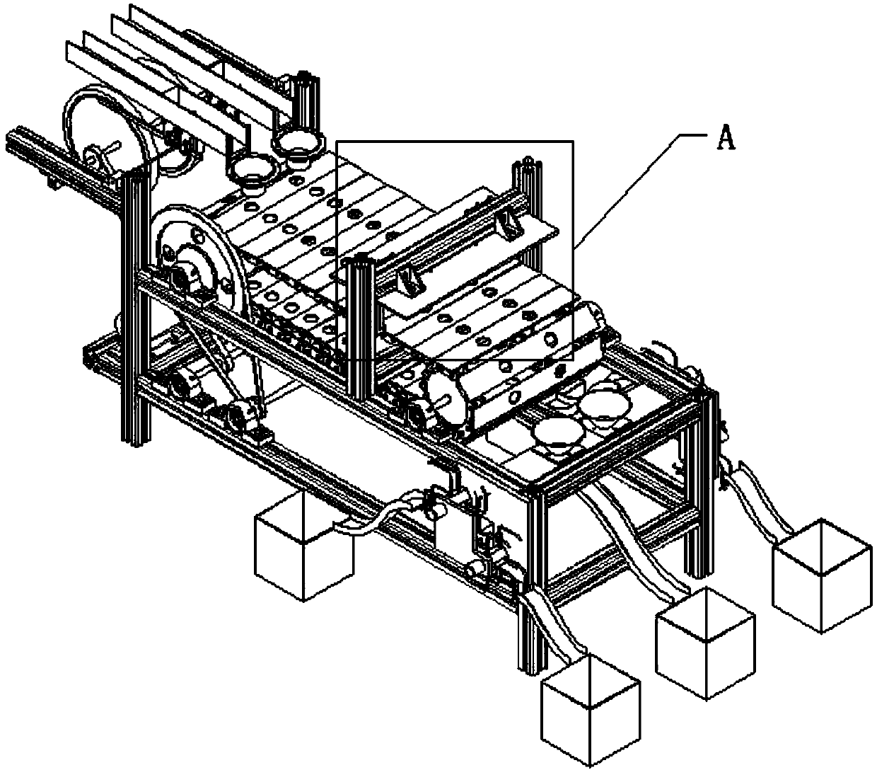 A sorting visual inspection and grading machine
