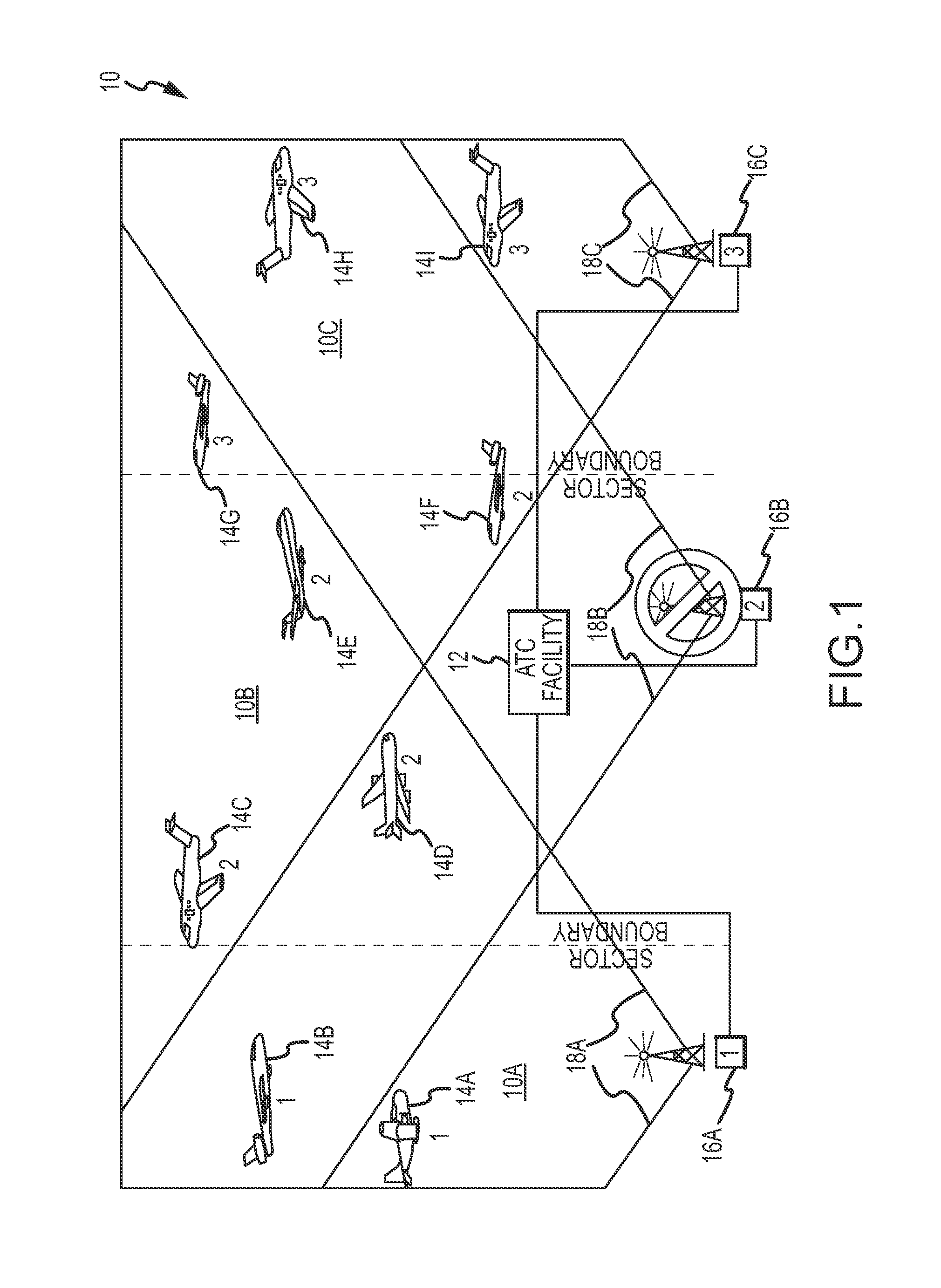Managing an air-ground communications network with air traffic control information