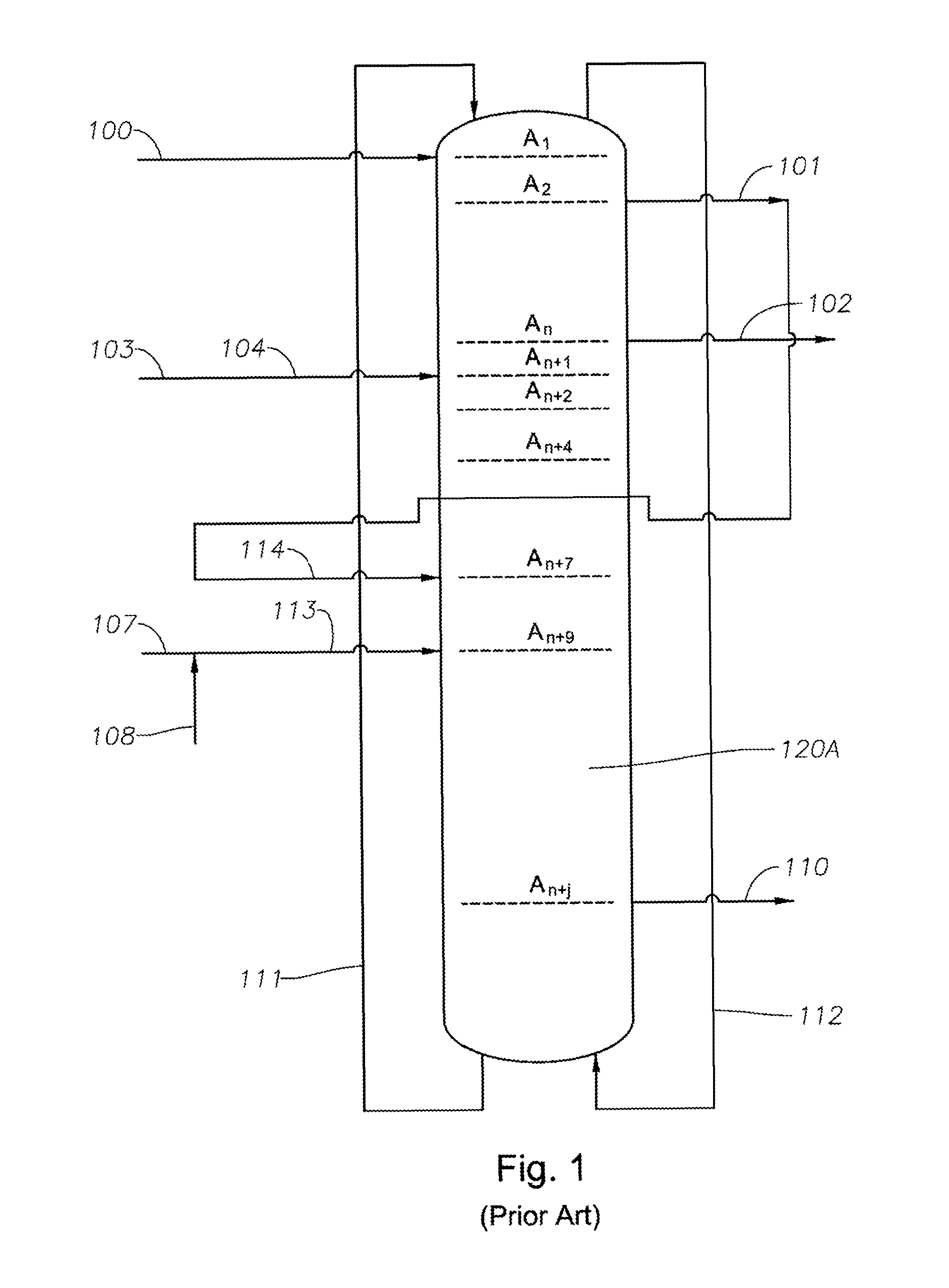 Reduction in flushing volume in an adsorptive separation system