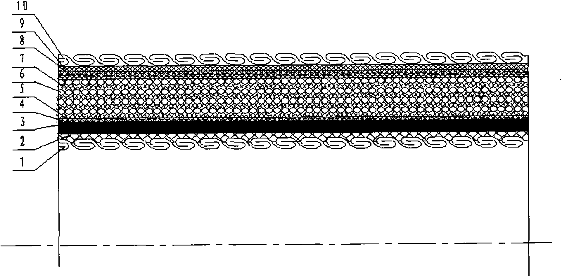 High-pressure flexible rubber hose and joint connecting method thereof