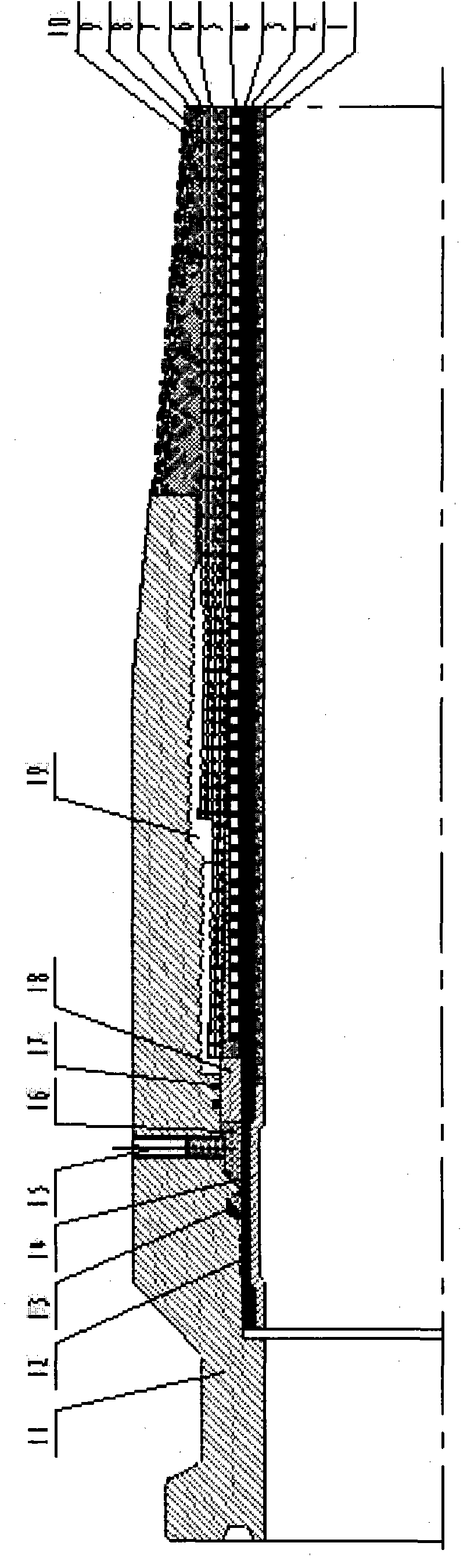 High-pressure flexible rubber hose and joint connecting method thereof