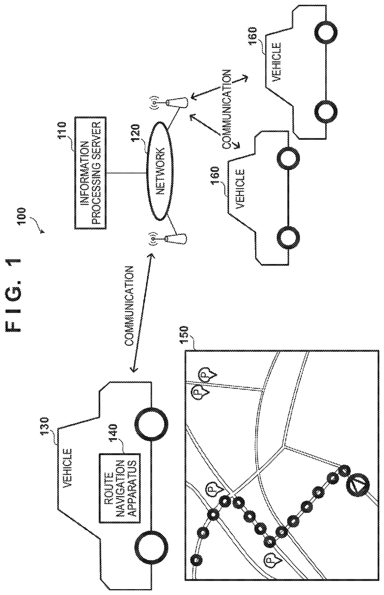 Route navigation apparatus capable of determining route based on non-verbal information, control method therefor, information processing server, and route navigation system