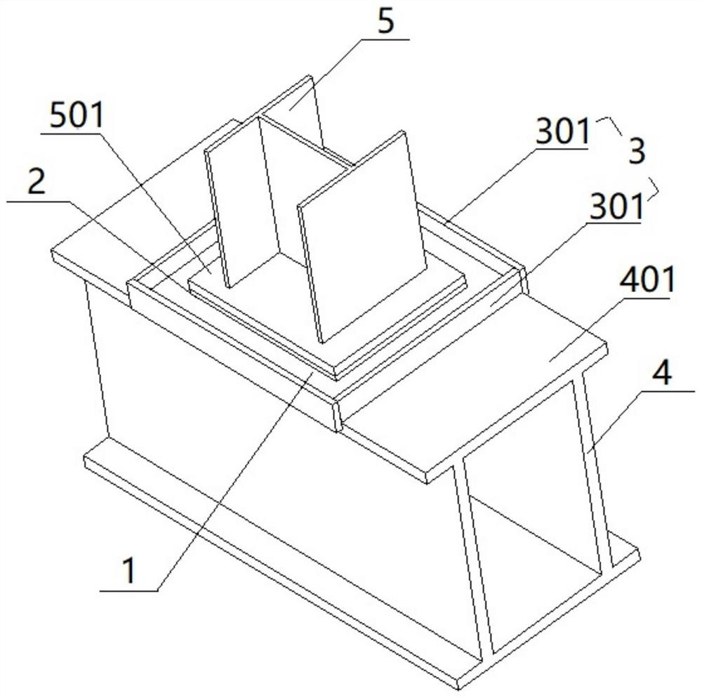 Sliding joints of trestle outriggers