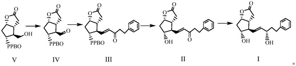 Enzymatic synthesis method of bimatoprost intermediate