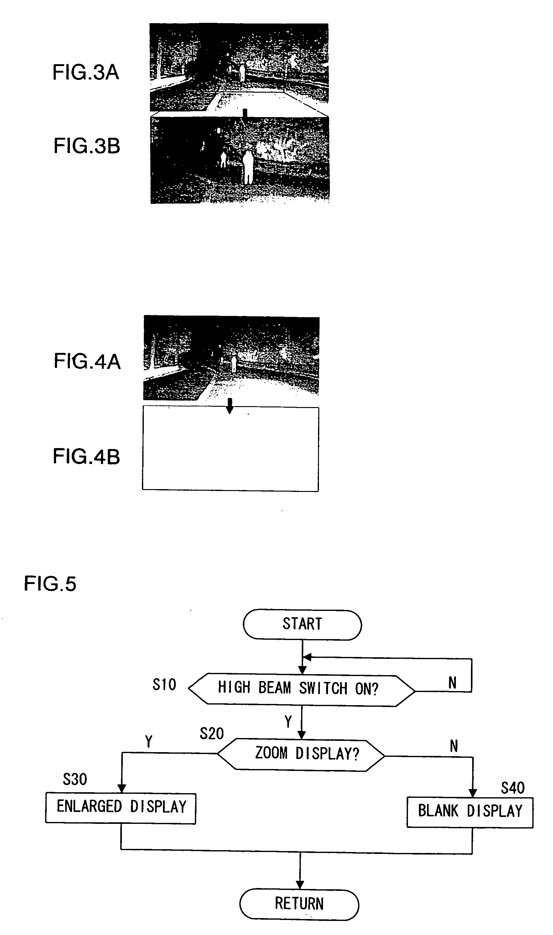 On-vehicle night vision camera system, display device and display method