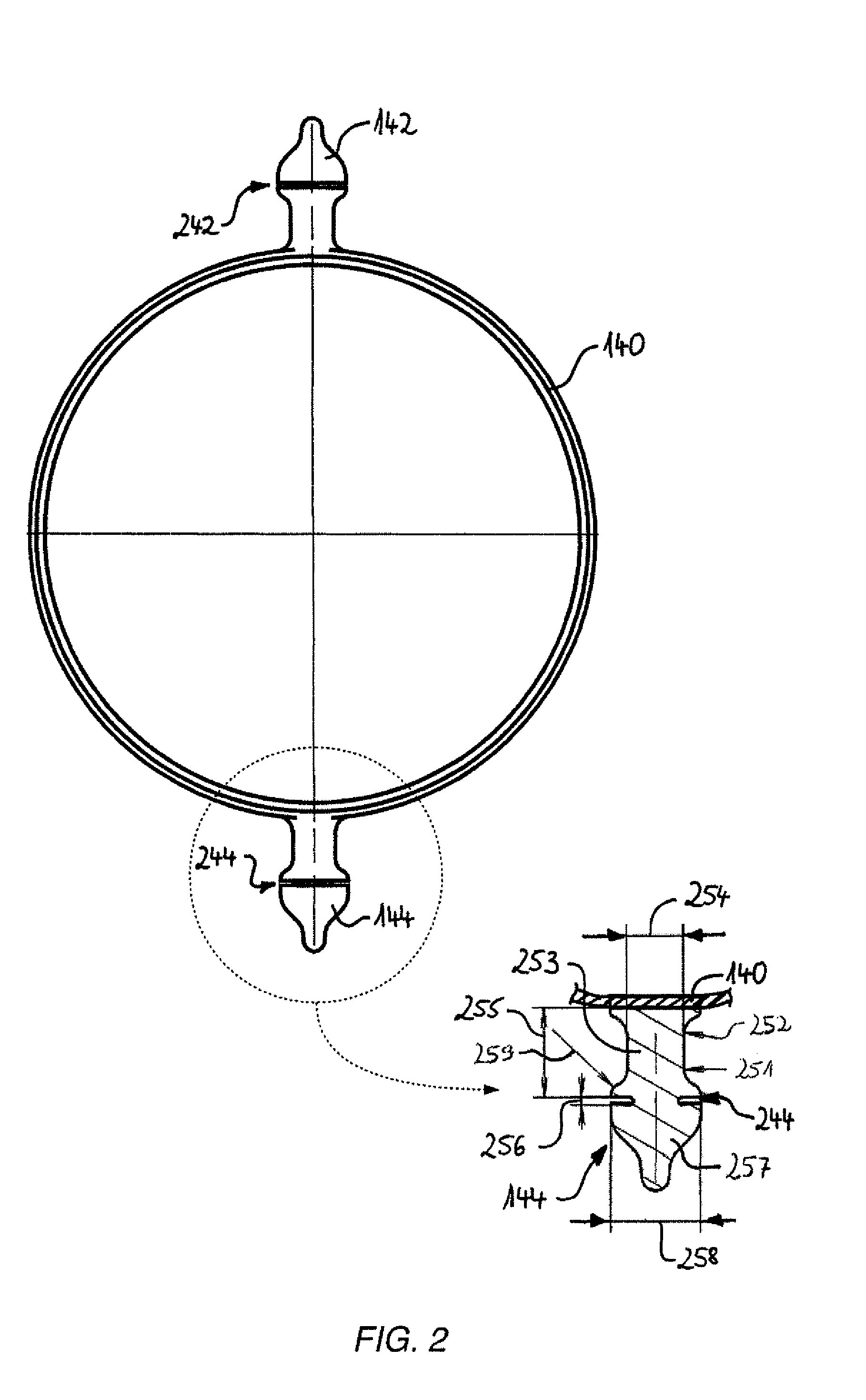 Airbag module for a vehicle steering wheel