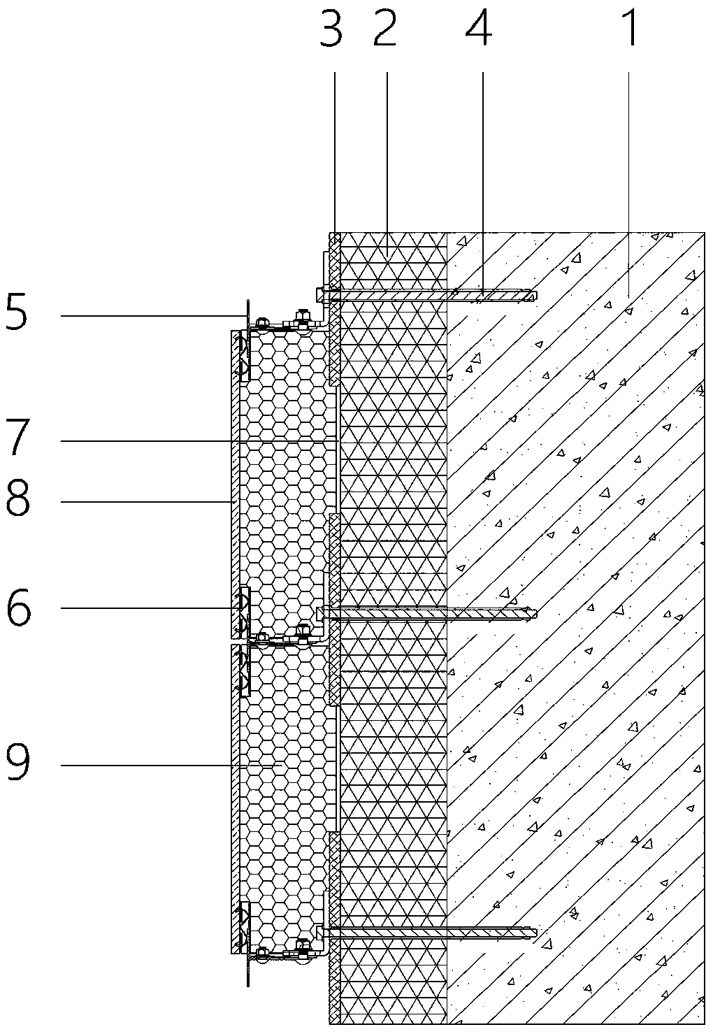 Exterior wall thermal insulation decoration project repair system