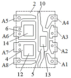 Lead wire framework based on DIP multiple substrates and method of using lead wire framework to manufacture packaging part