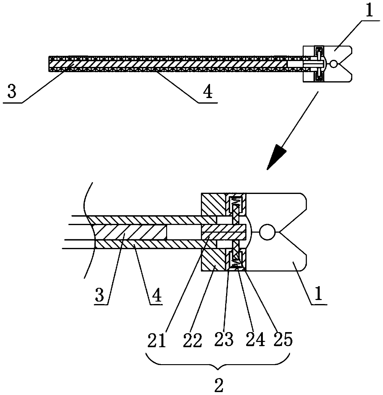Blocking net clamp type insect trapping device