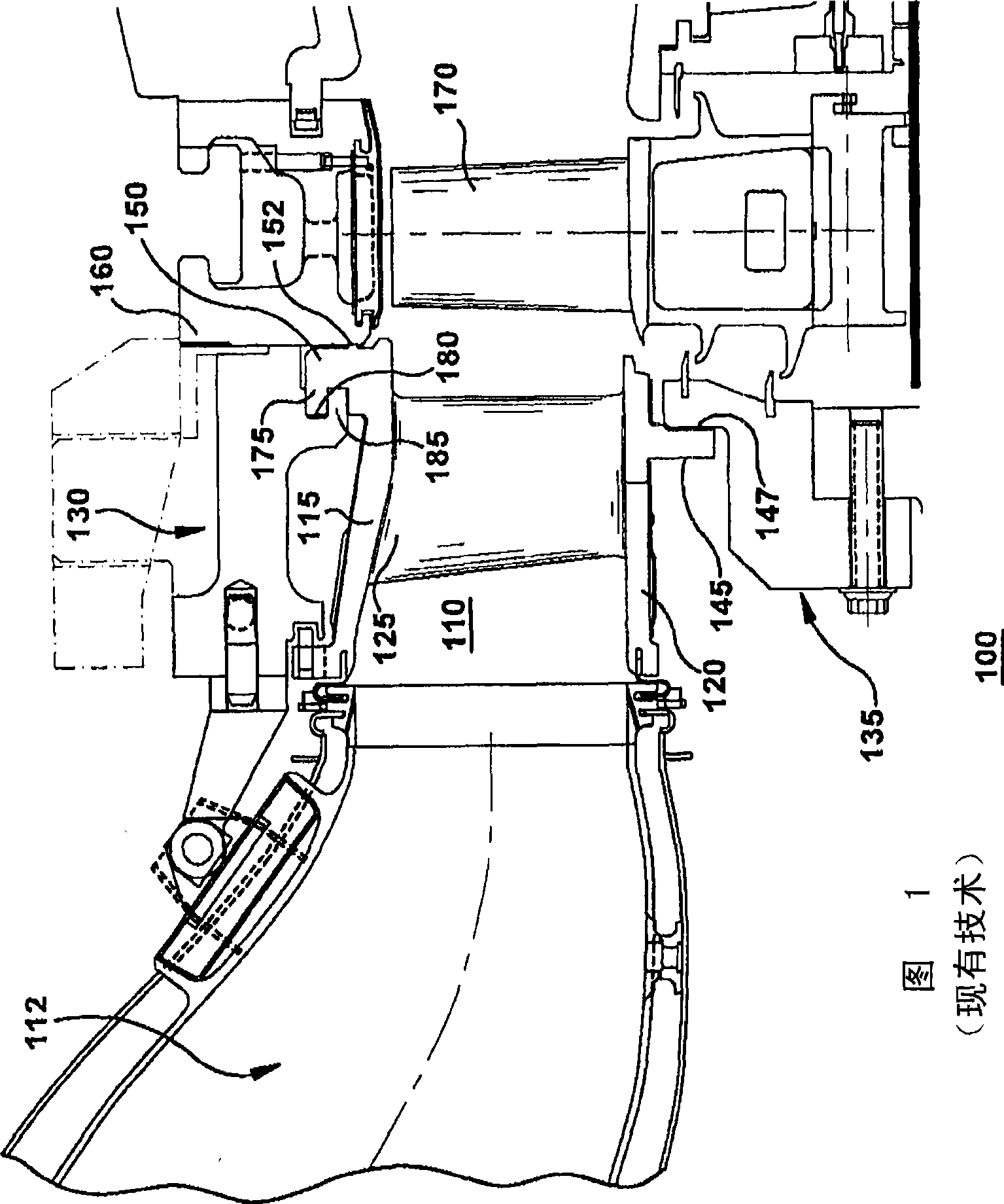 Fully contained retention pin for a turbine nozzle