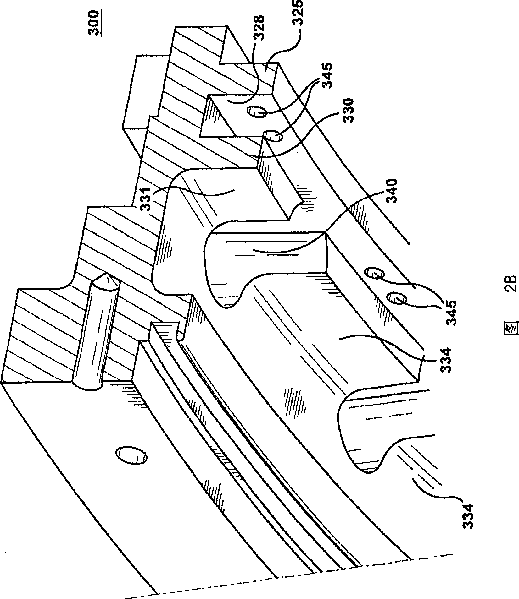 Fully contained retention pin for a turbine nozzle