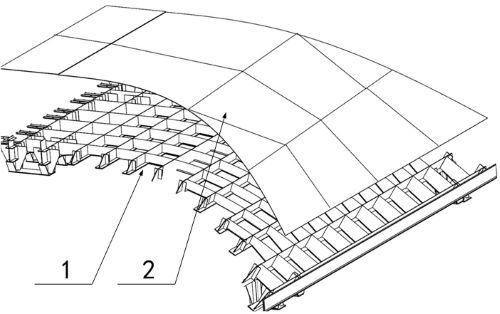 A method for manufacturing a shrinking section of a large wind tunnel