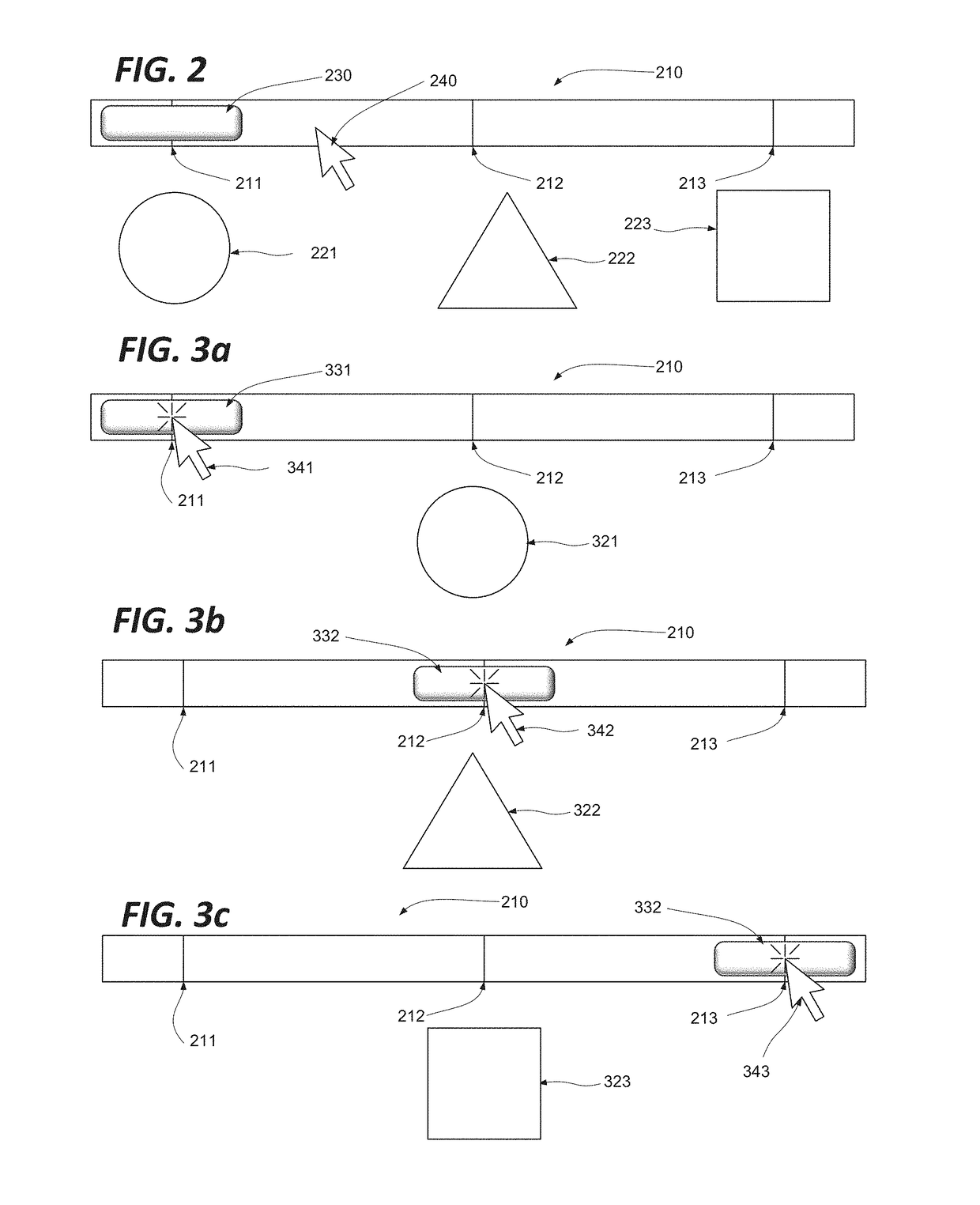 Discrete and continuous selection interface