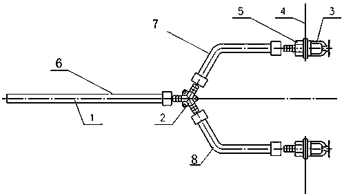 Pipeline system for vehicle battery cabin fire fighting device