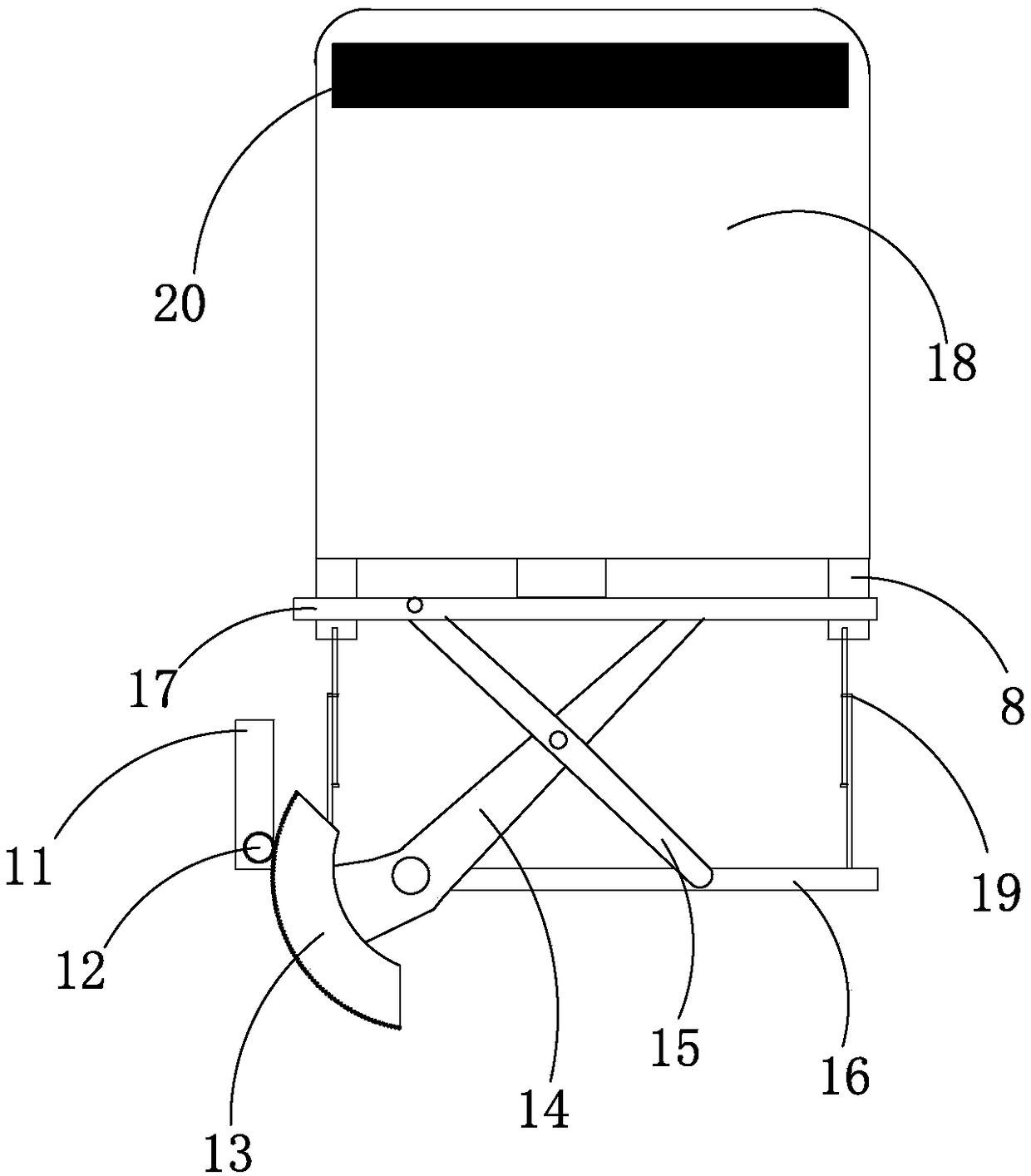 Waste connecting transporting platform