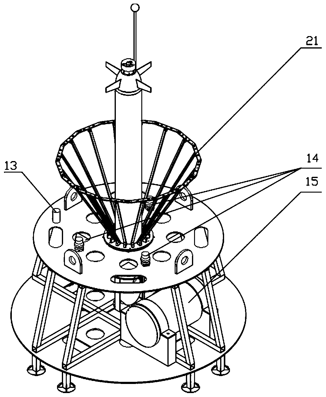 Connection system applied to hybrid vertical profiler