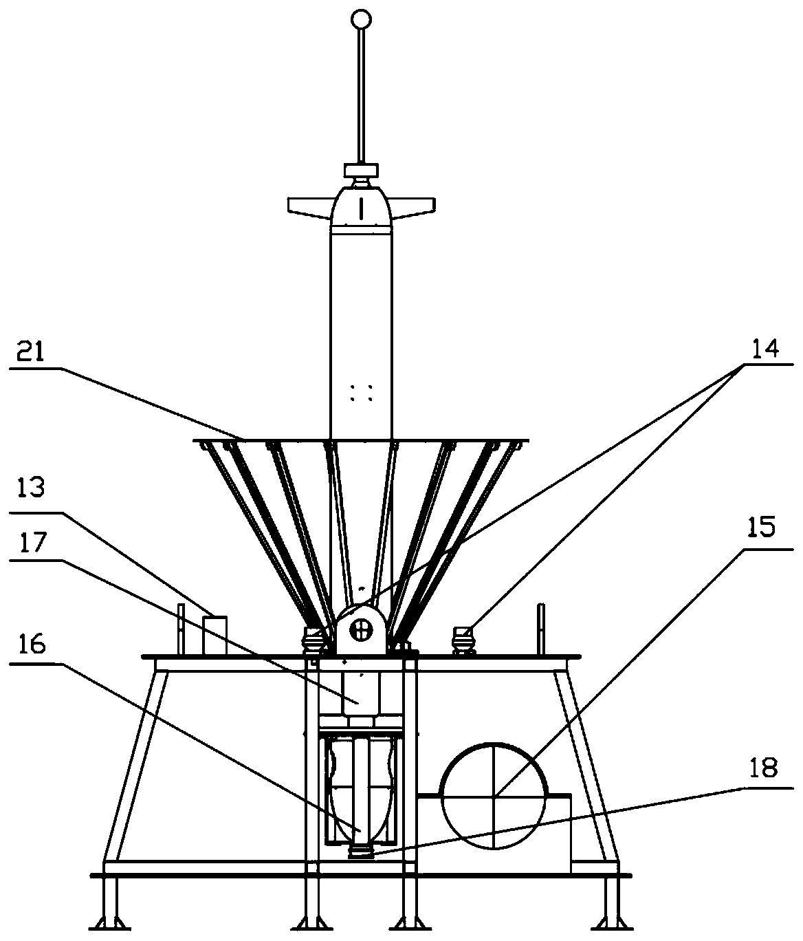 Connection system applied to hybrid vertical profiler