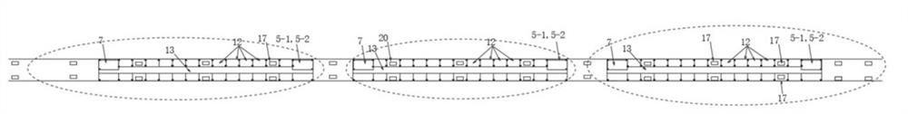 Lower-layer overhead three-dimensional parking system below double-column overpass