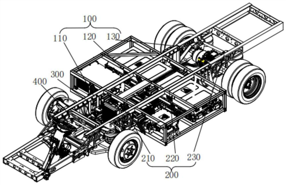 Chassis structure and electric automobile