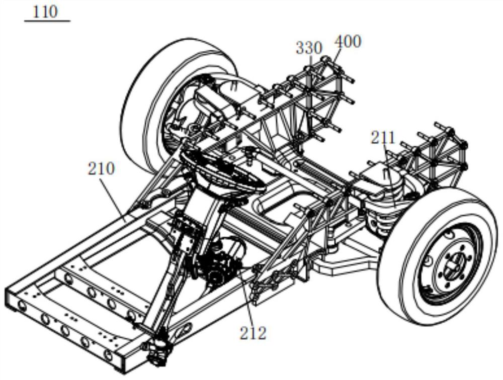 Chassis structure and electric automobile