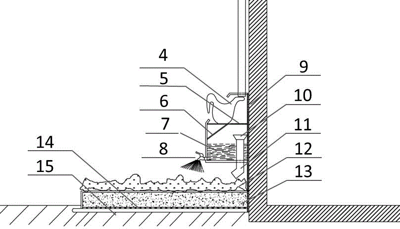 House rainwater collecting and purifying system and method