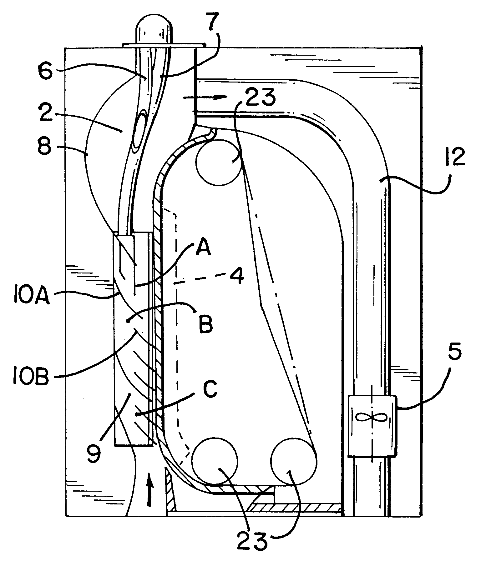 Magnetic decontamination device and method