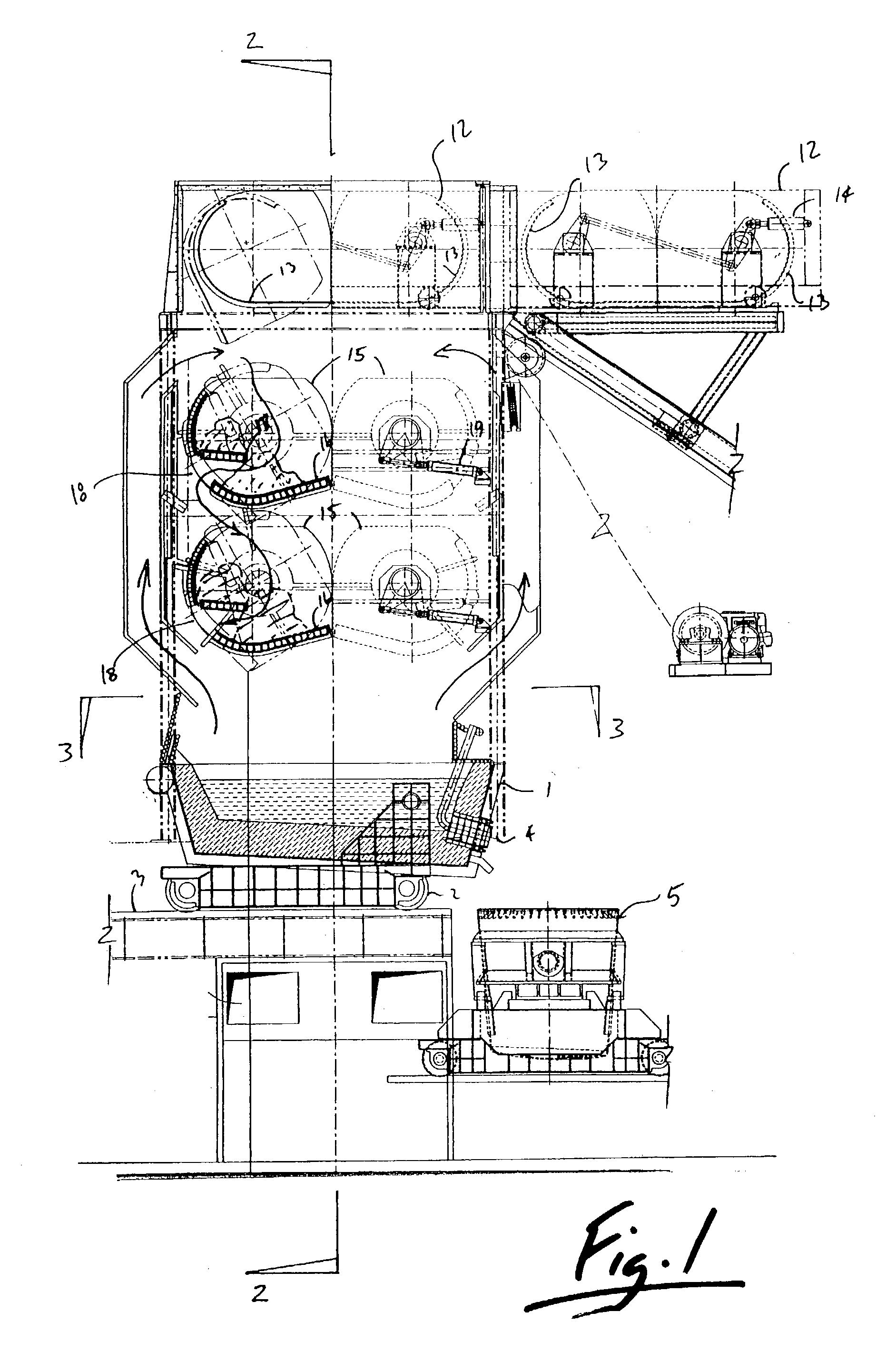Metallurgical furnace with scrap metal preheater and dispenser