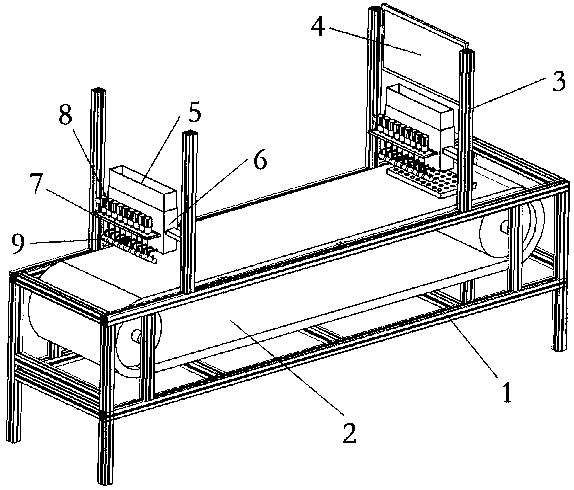 Vegetable plug seedling sowing device and miss-seeding detection method