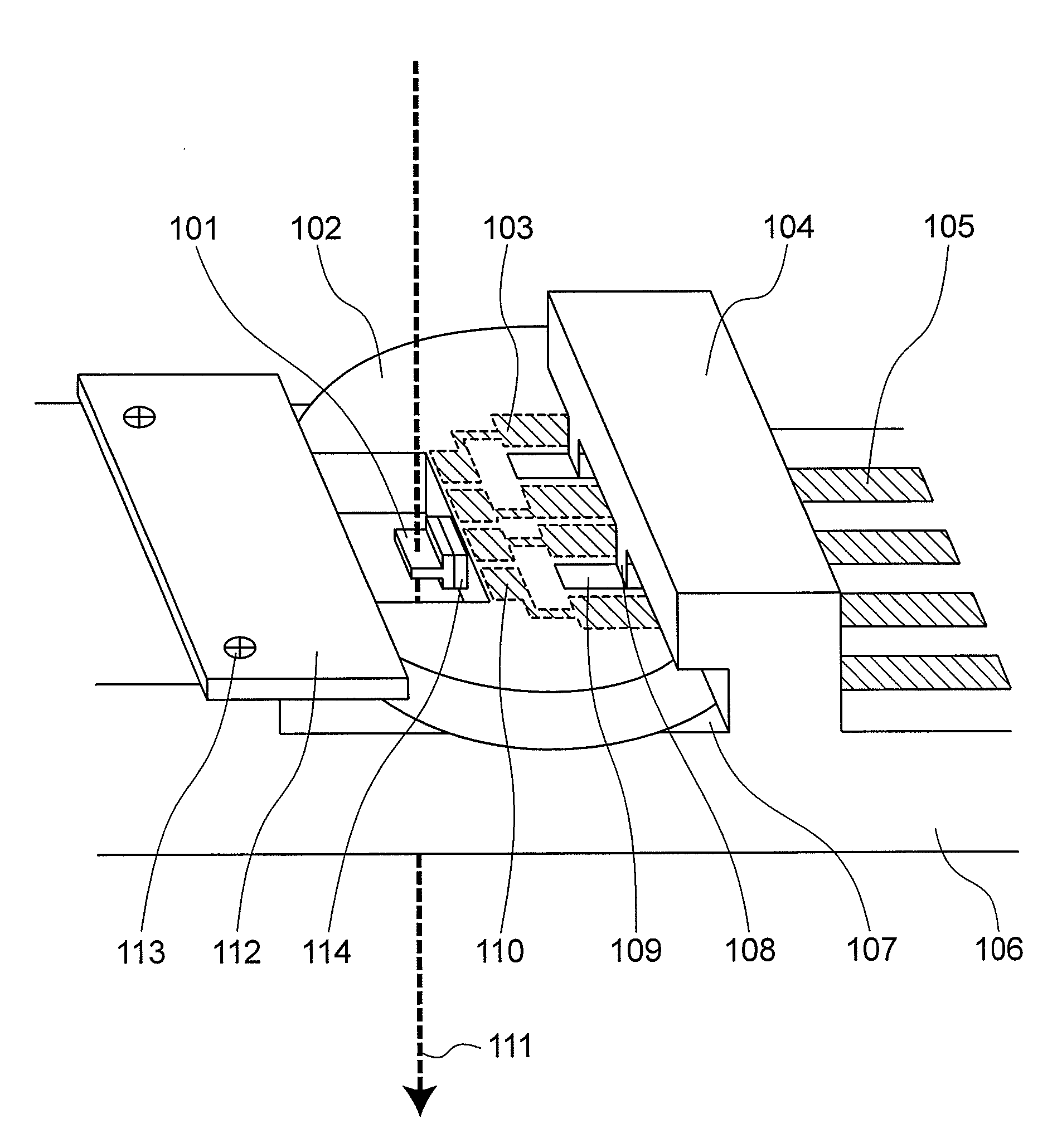 Multi-part specimen holder with conductive patterns