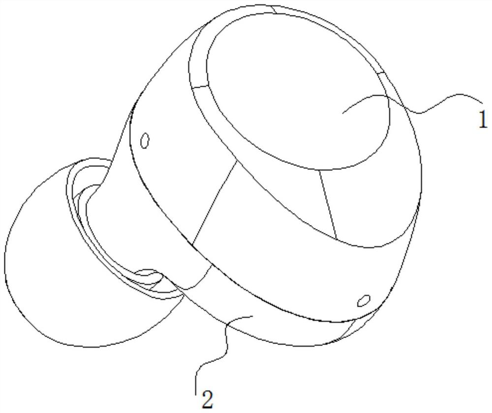TWS earphone with low-SAR-value antenna structure