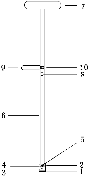 Underarm crutch with multidirectional handle