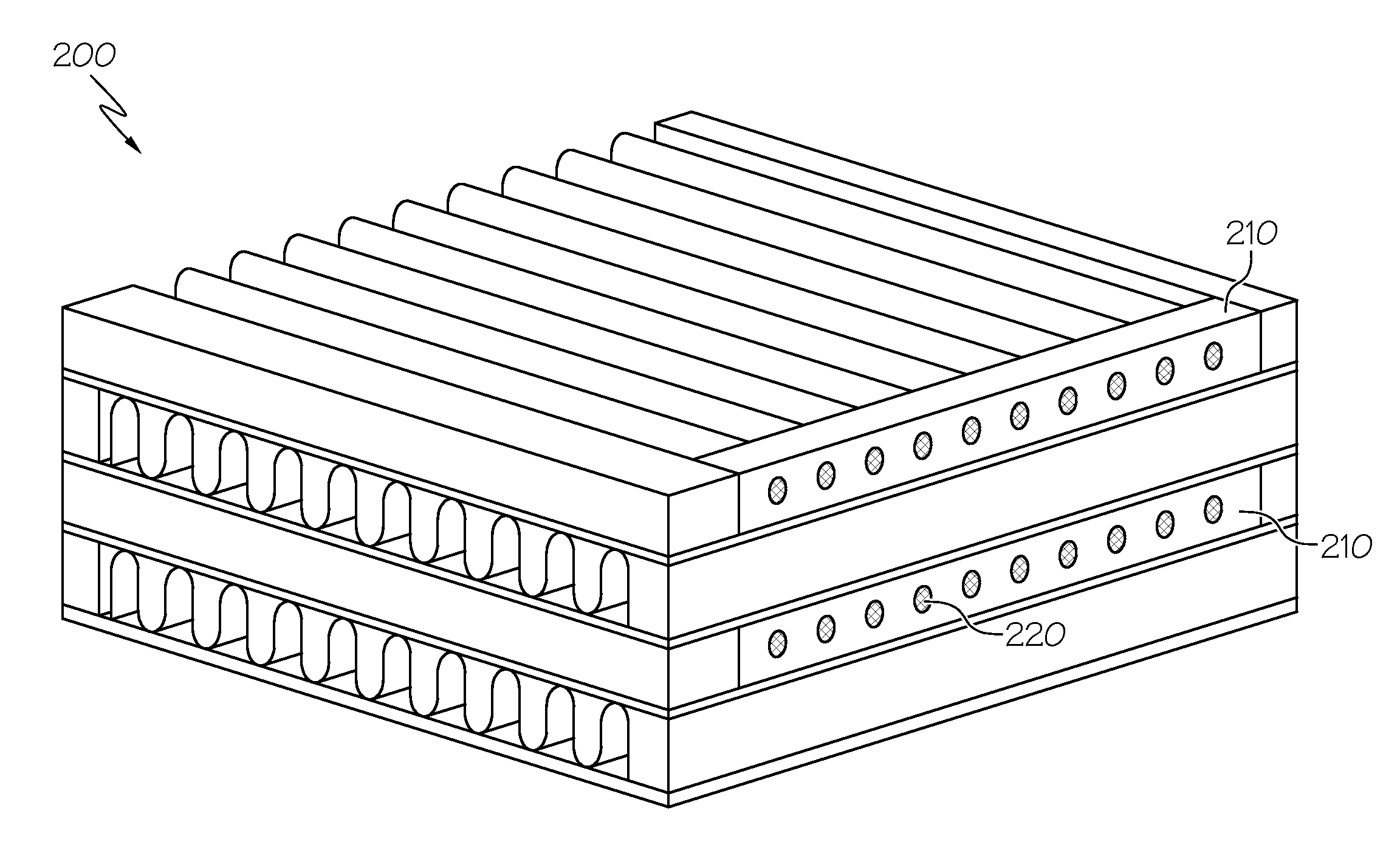 Plate-fin heat exchanger with a porous blocker bar